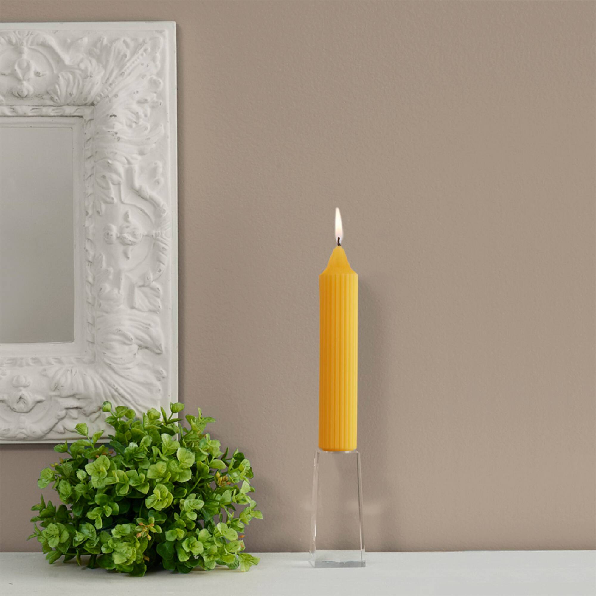 Root Candles 7" Unscented Grecian Collenette Taper Candles
